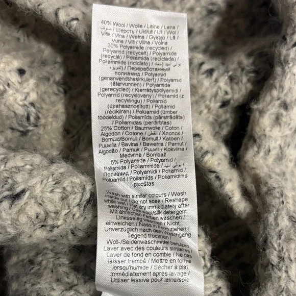 Part Two Wool Blend Knit Sweater Sz L - Picture 6 of 10